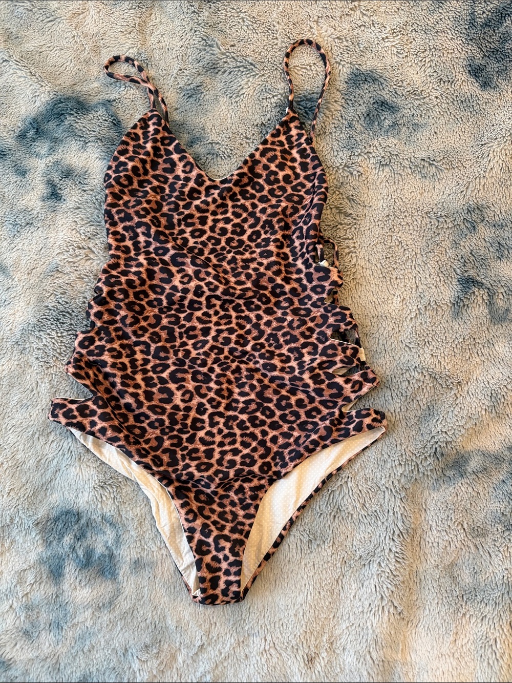 acacia swimwear Leopard Print Florence One-Piece Swimsuit in Brown and Black